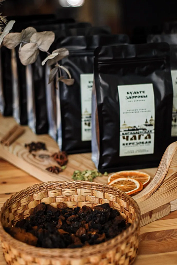 Фото Кирилловская Чага натуральная березовая 250 грамм