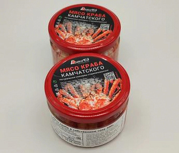 Фото Краб камчатский (250 г), стеклянная банка